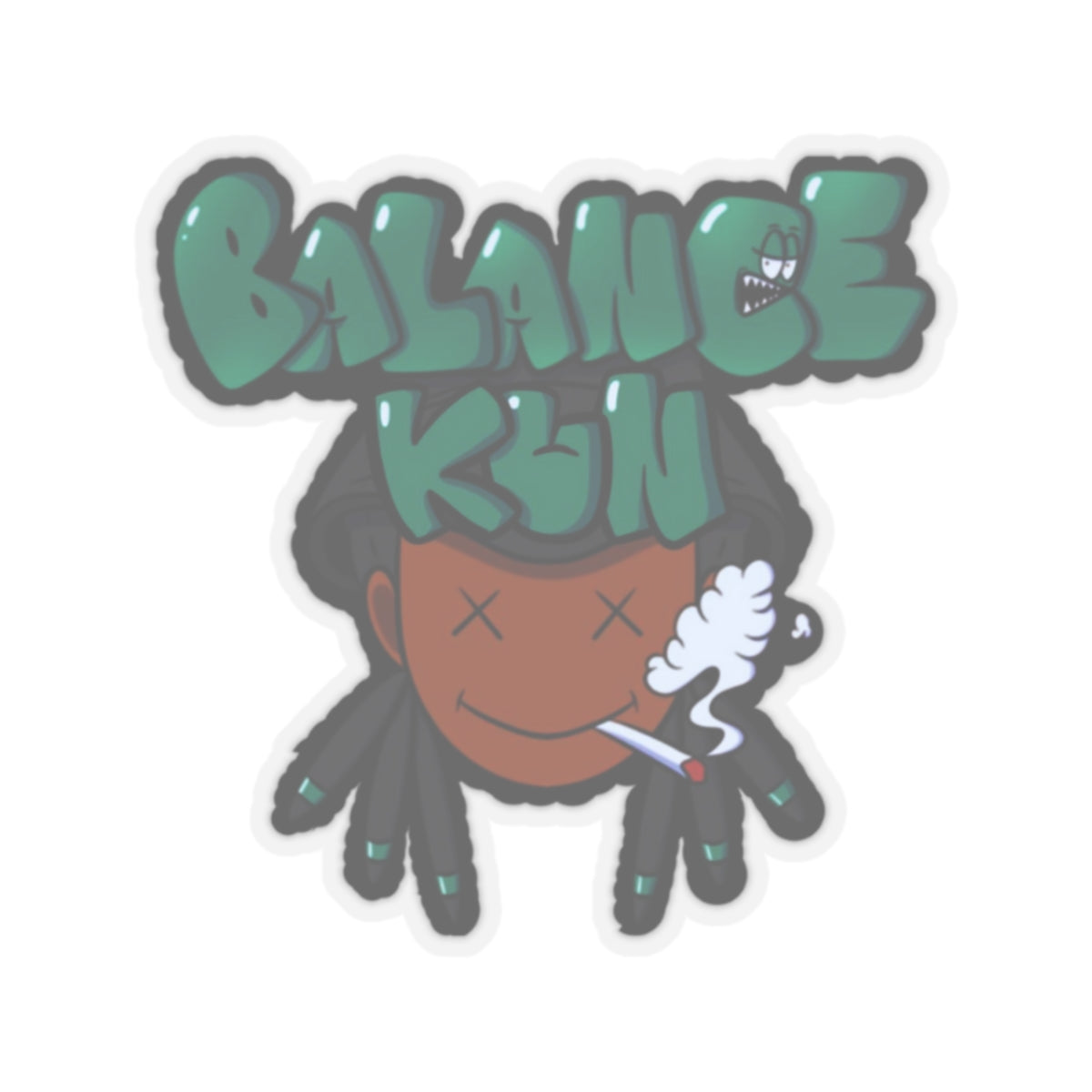Balance-Kun Smoking Kiss-Cut Stickers