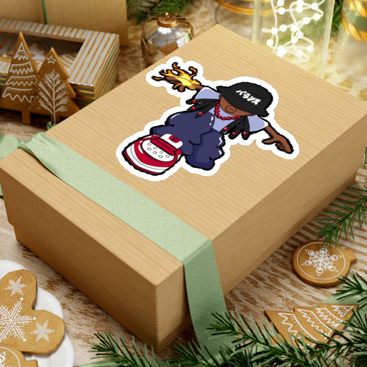 Balance Kun Flame Kiss-Cut Stickers