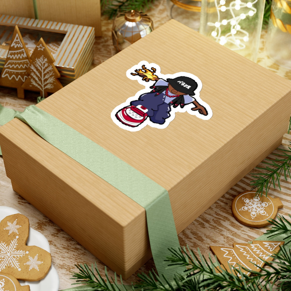 Balance Kun Flame Kiss-Cut Stickers