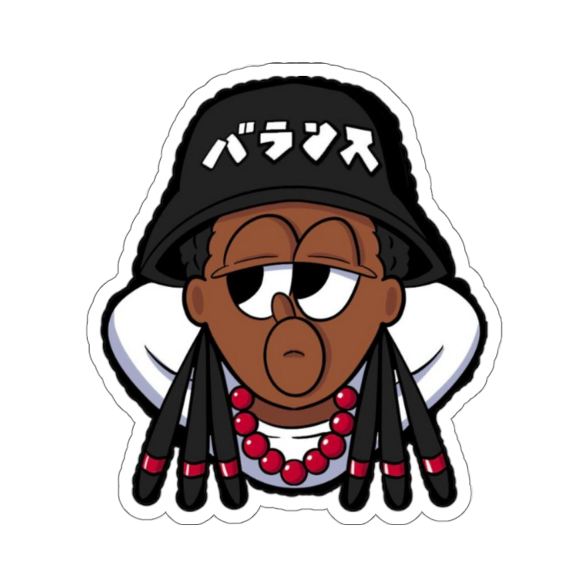 バランス君 Long Kiss-Cut Stickers