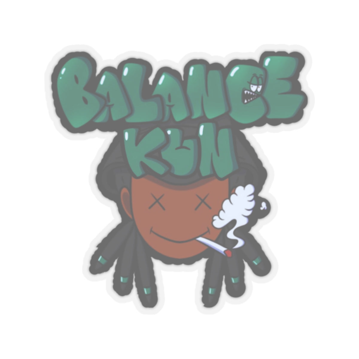Balance-Kun Smoking Kiss-Cut Stickers