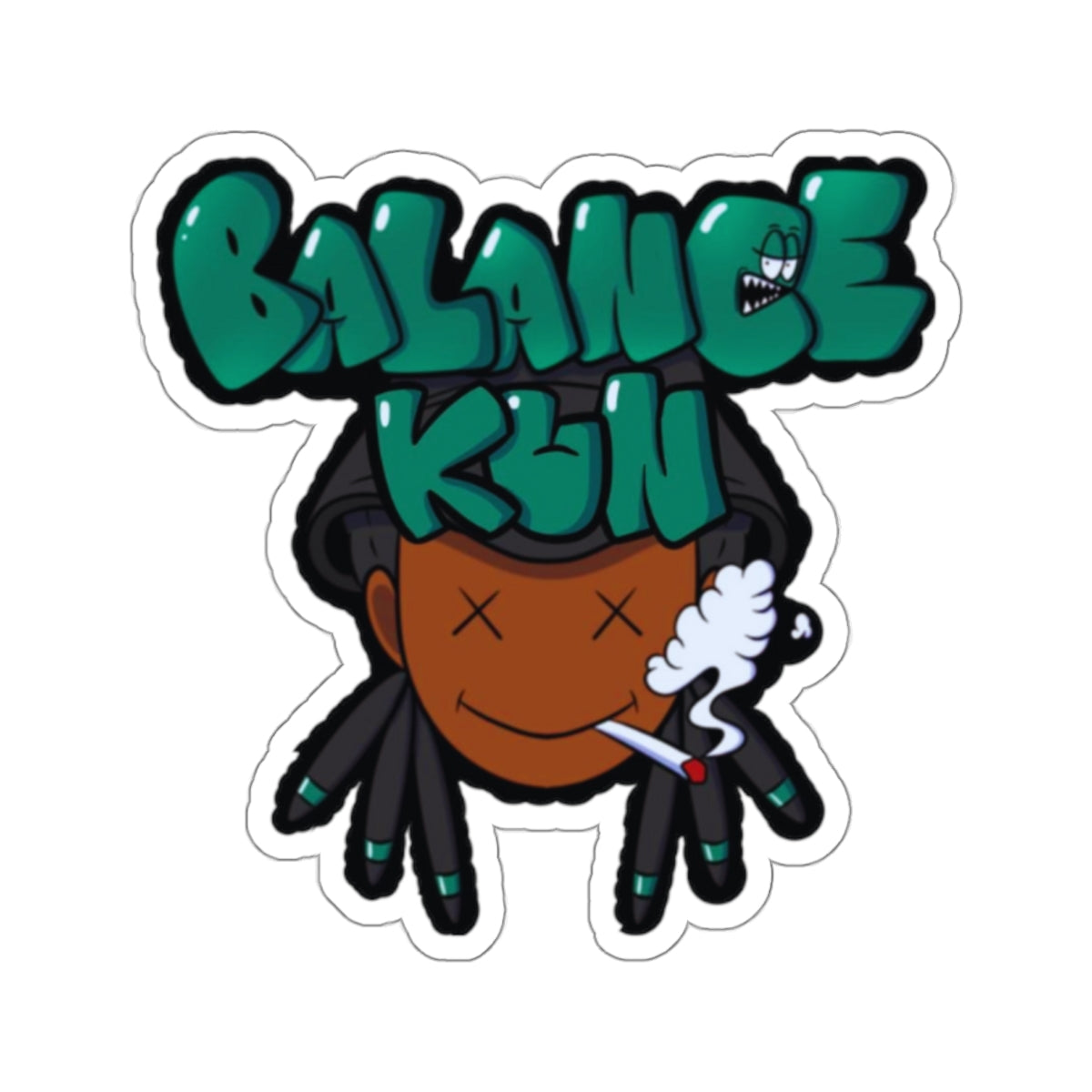 Balance-Kun Smoking Kiss-Cut Stickers