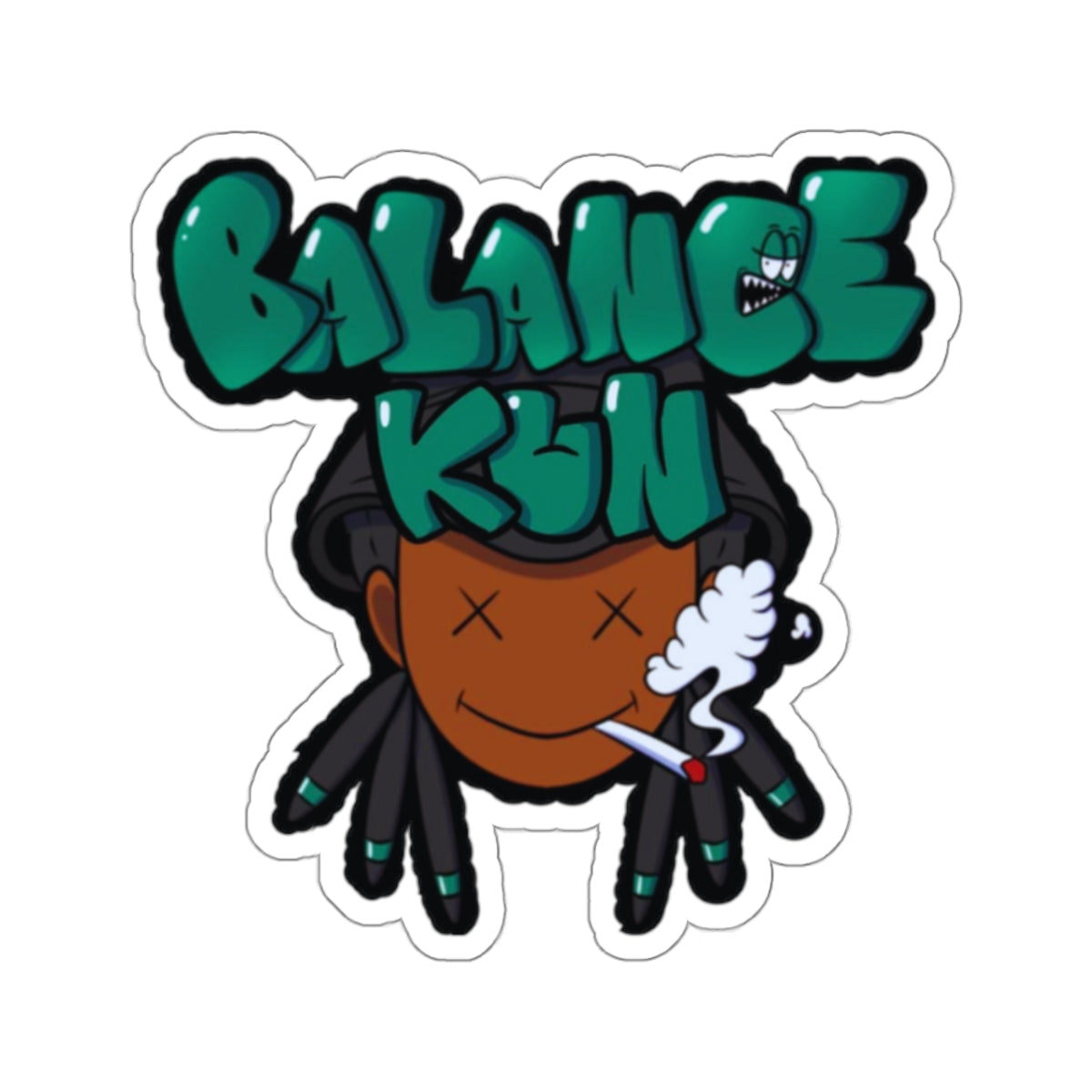 Balance-Kun Smoking Kiss-Cut Stickers