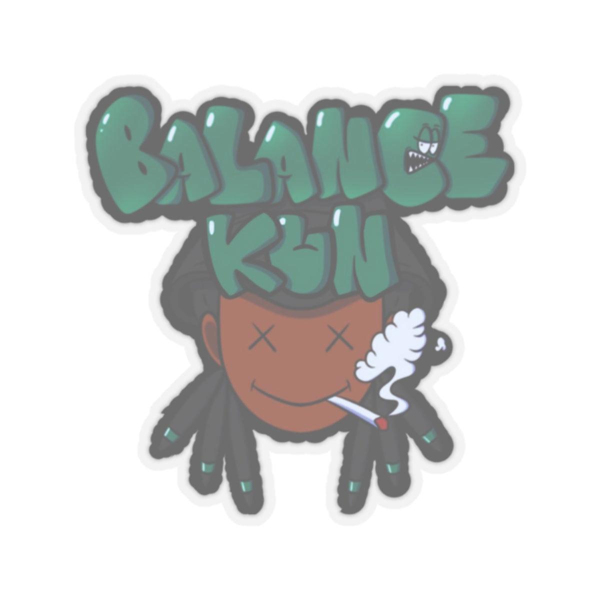 Balance-Kun Smoking Kiss-Cut Stickers